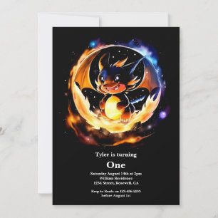 Invitation Dragon 1er anniversaire