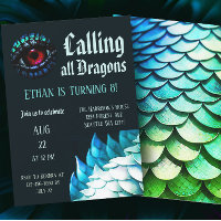 Dragon Bleu Magique Enchantée Huitième anniversair