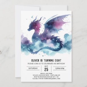 Invitation Dragon Chaud Anniversaire Personnalisé