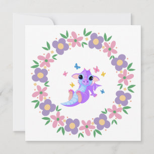 Invitation Dragon de fleurs