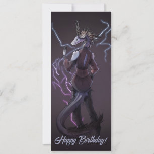 Invitation Dragon Lightning joyeux anniversaire