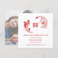 Dragon-Phoenix Photo Chinoise Enregistrer La Date