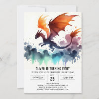 Dragon puissant Anniversaire numérique