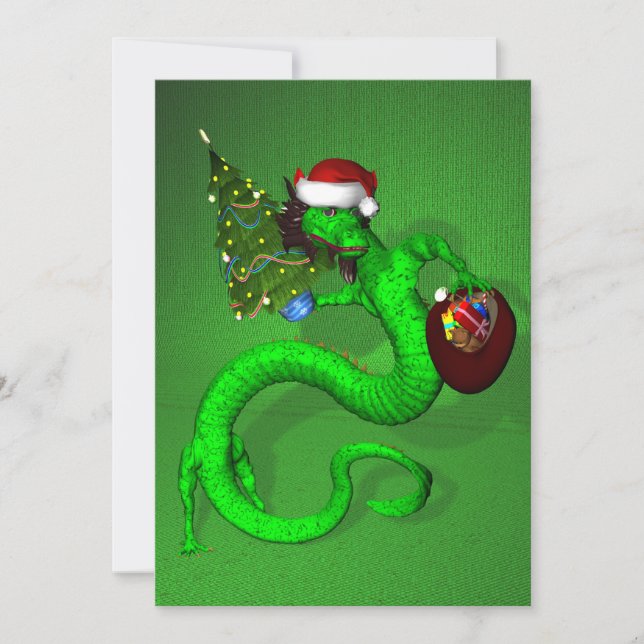 Invitation Dragon vert (Devant)