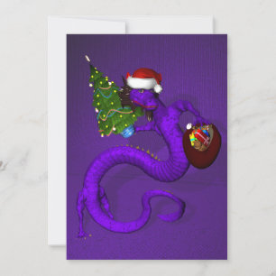 Invitation Dragon violet