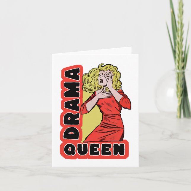 Invitation Drama Queen because everything excites me too much (Devant)
