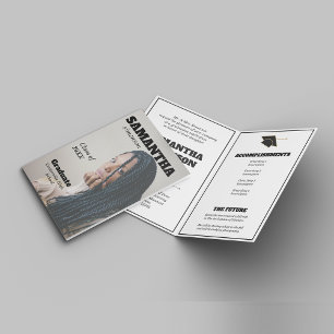 Invitation Dramatic Magazine Style Graduation Party