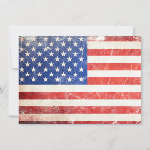 Invitation Drapeau américain