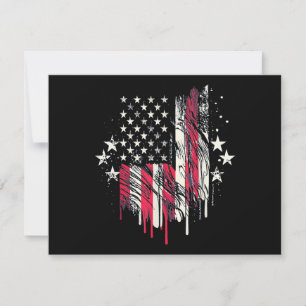 Invitation Drapeau Américain Hommes États-Unis Tout-Petit Dra