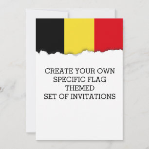 Invitation Drapeau belge