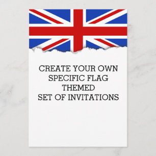Invitation Drapeau britannique