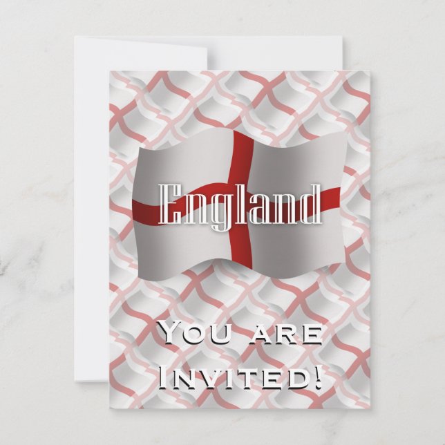Invitation Drapeau d'Angleterre (Devant)