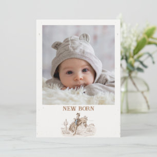 Invitation Drapeau de bannière mensuelle de premier rodéo Bro