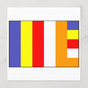 Invitation Drapeau de bouddhisme