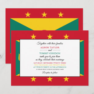 Invitation Drapeau de Grenade, Drapeau de Grenade Mariage