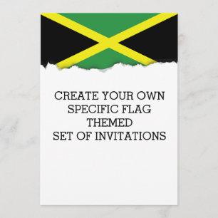 Invitation Drapeau de la Jamaïque