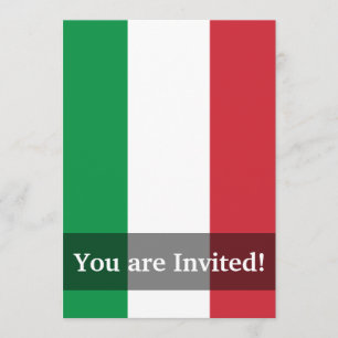 Invitation Drapeau de la plaine italienne