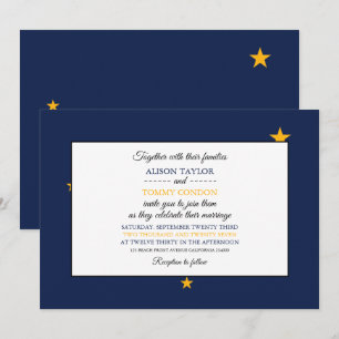 Invitation Drapeau de l'Alaska, drapeau de l'Alaska Mariage