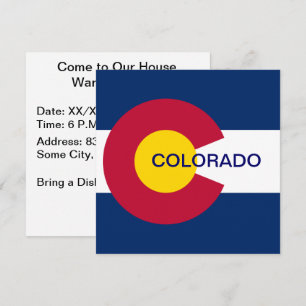 Invitation Drapeau de l'État du Colorado
