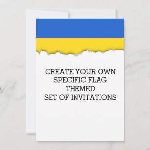Invitation Drapeau de l'Ukraine