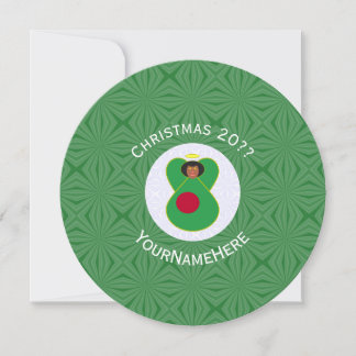 Invitation Drapeau de Noël personnalisé de l'ange bangladais