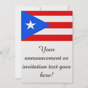 Invitation Drapeau de Porto Rico