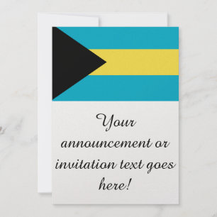 Invitation Drapeau des Bahamas
