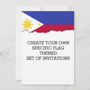 Invitation Drapeau des Philippines
