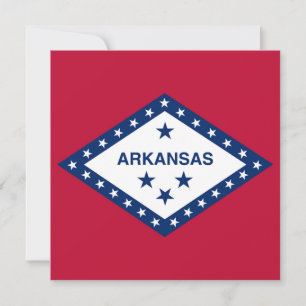 Invitation Drapeau d'État de l'Arkansas