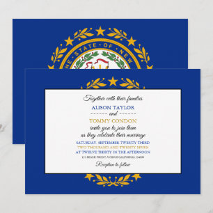Invitation Drapeau d'état granitique, Drapeau du Mariage du N