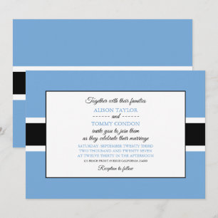Invitation Drapeau du Botswana, Drapeau du Botswana Mariage