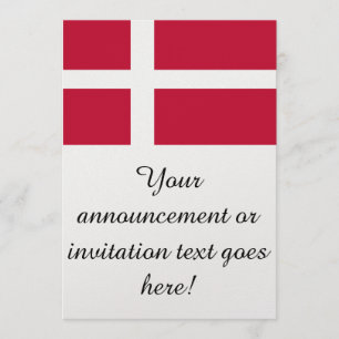 Invitation Drapeau du Danemark