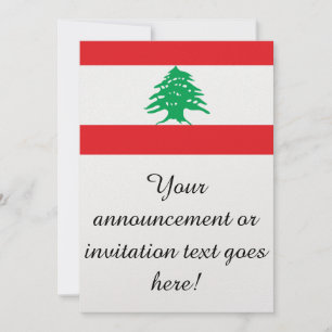 Invitation Drapeau du Liban