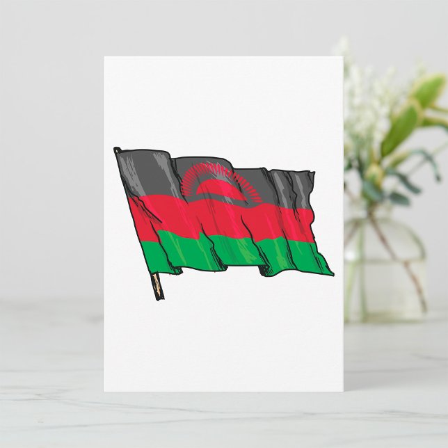 Invitation Drapeau du Malawi (Créateur téléchargé)
