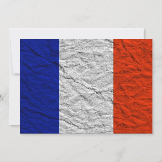 Invitation drapeau français (Devant)
