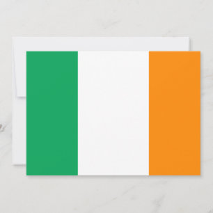 Invitation drapeau irlandais