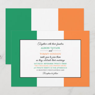 Invitation Drapeau irlandais, Drapeau de la République d'Irla