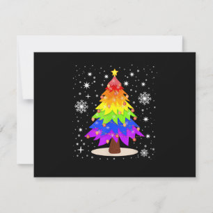 Invitation Drapeau LGBT Sapin de Noël Joyeux Noël Gay LGBT