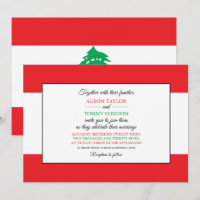 Drapeau libanais, Drapeau libanais Mariage