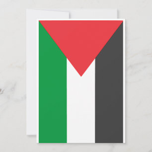 Invitation Drapeau palestinien Libérez la Palestine customisé