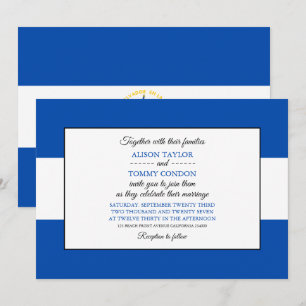 Invitation Drapeau salvadorien, Drapeau du Salvador Mariage