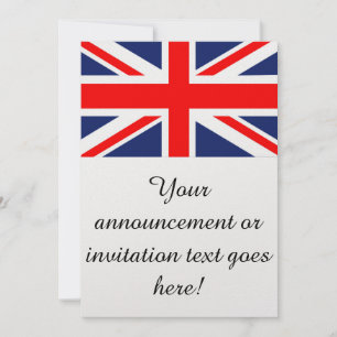 Invitation Drapeau Union Jack britannique