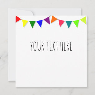 Invitation Drapeaux décoratifs