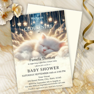 Invitation Dream Baby Cloud Neuf Baby shower