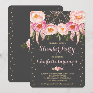 Invitation Dreamcatcher Stwood Party Anniversaire