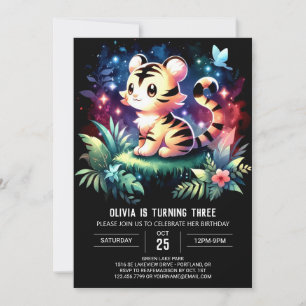 Invitation Dreamminimalist Tiger Anniversaire
