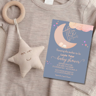 Invitation Dreamy Baby Over the Moon Baby shower