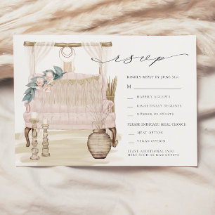 Invitation Dreamy Bohemian Beach Wedding RSVP
