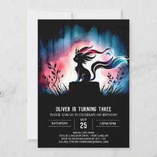 Invitation Dreamy Digital Cat Anniversaire