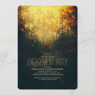 Invitation Dreamy Forest String Lights Trees